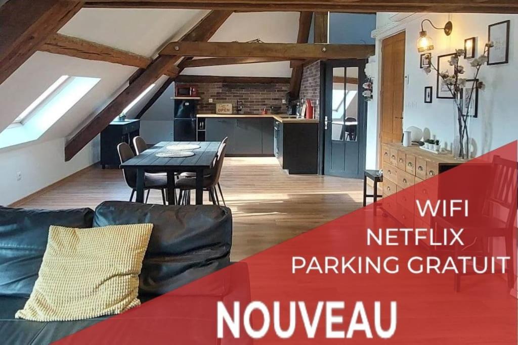*New*Les Amandines Le Loft* Wifi Lägenhet Allevard Exteriör bild